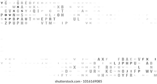 Abstract halftone texture with letters. Vector. Modern background for posters, websites, web pages, business cards, postcards, interior design. Punk, pop, grunge in vintage style. Minimalism.