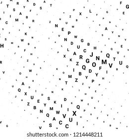 Abstract halftone texture with letters. Vector. Modern background for posters, websites, web pages, business cards, postcards, interior design. Punk, pop, grunge in vintage style. Minimalism.