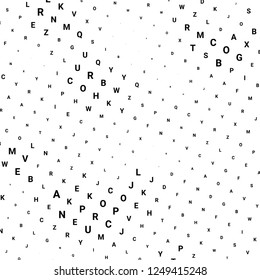 Abstract halftone texture with letters. Vector. Modern background for posters, websites, web pages, business cards, postcards, interior design. Punk, pop, grunge in vintage style. Minimalism.