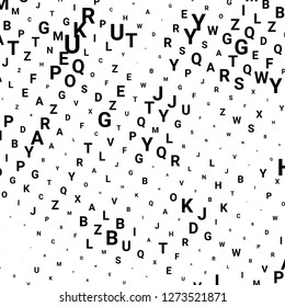 Abstract halftone texture with letters. Vector. Modern background for posters, websites, web pages, business cards, postcards, interior design. Punk, pop, grunge in vintage style. Minimalism.