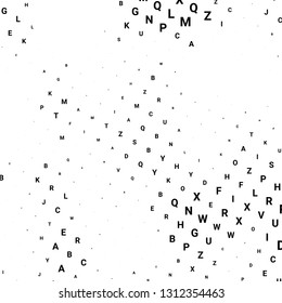 Abstract halftone texture with letters. Vector. Modern background for posters, websites, web pages, business cards, postcards, interior design. Punk, pop, grunge in vintage style. Minimalism.