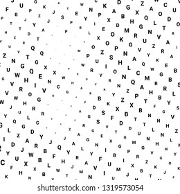 Abstract halftone texture with letters. Vector. Modern background for posters, websites, web pages, business cards, postcards, interior design. Punk, pop, grunge in vintage style. Minimalism.