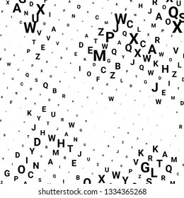 Abstract halftone texture with letters. Vector. Modern background for posters, websites, web pages, business cards, postcards, interior design. 