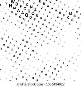 Abstract halftone texture with letters. Vector. Modern background for posters, websites, web pages, business cards, postcards, interior design. Punk, pop, grunge in vintage style. Minimalism.