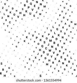 Abstract halftone texture with letters. Vector. Modern background for posters, websites, web pages, business cards, postcards, interior design. Punk, pop, grunge in vintage style. Minimalism.