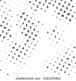 Abstract halftone texture with letters. Vector. Modern background for posters, websites, web pages, business cards, postcards, interior design. Punk, pop, grunge in vintage style. Minimalism.