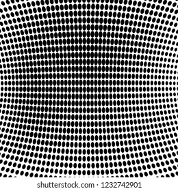 Abstract halftone texture. A light pattern of dots. Simple vector vintage wave background
