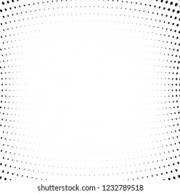 Abstract halftone texture. A light pattern of dots. Simple vector vintage wave background