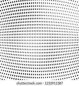 Abstract halftone texture. A light pattern of dots. Simple vector vintage wave background