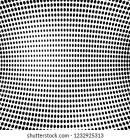 Abstract halftone texture. A light pattern of dots. Simple vector vintage wave background