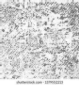 Abstract halftone texture monochrome