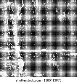 Abstract halftone texture monochrome