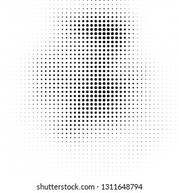 Abstract halftone texture. Monochrome black and white background for business cards, labels, icons, icons. Futuristic wave pattern vector pop art poster