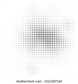 Abstract halftone texture. Monochrome black and white background for business cards, labels, icons, icons. Futuristic wave pattern vector pop art poster