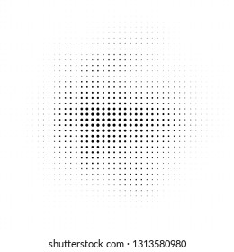 Abstract halftone texture. Monochrome black and white background for business cards, labels, icons, icons. Futuristic wave pattern vector pop art poster