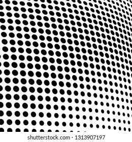 Abstract halftone texture. Monochrome black and white background for business cards, labels, icons, icons. Futuristic wave pattern vector pop art poster