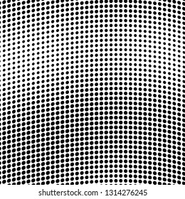 Abstract halftone texture. Monochrome black and white background for business cards, labels, icons, icons. Futuristic wave pattern vector pop art poster