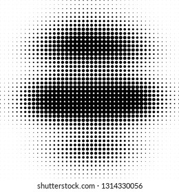 Abstract halftone texture. Monochrome black and white background for business cards, labels, icons, icons. Futuristic wave pattern vector pop art poster