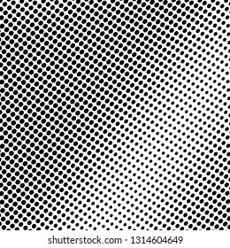 Abstract halftone texture. Monochrome black and white background for business cards, labels, icons, icons. Futuristic wave pattern vector pop art poster