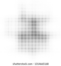 Abstract halftone texture. Monochrome black and white background for business cards, labels, icons, icons. Futuristic wave pattern vector pop art poster