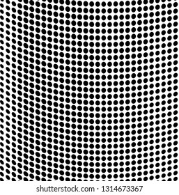 Abstract halftone texture. Monochrome black and white background for business cards, labels, icons, icons. Futuristic wave pattern vector pop art poster
