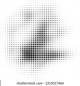 Abstract halftone texture. Monochrome black and white background for business cards, labels, icons, icons. Futuristic wave pattern vector pop art poster