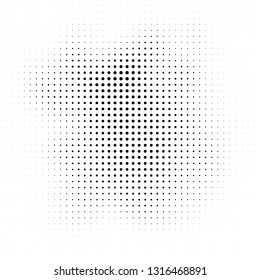 Abstract halftone texture. Monochrome black and white background for business cards, labels, icons, icons. Futuristic wave pattern vector pop art poster