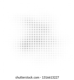 Abstract halftone texture. Monochrome black and white background for business cards, labels, icons, icons. Futuristic wave pattern vector pop art poster
