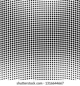 Abstract halftone texture. Monochrome black and white background for business cards, labels, icons, icons. Futuristic wave pattern vector pop art poster