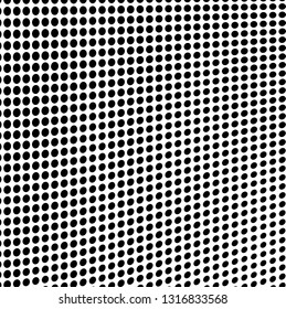 Abstract halftone texture. Monochrome black and white background for business cards, labels, icons, icons. Futuristic wave pattern vector pop art poster