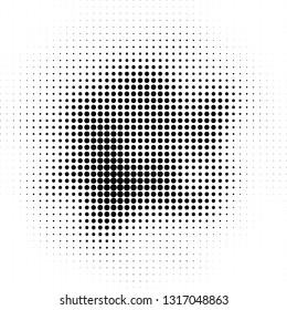 Abstract halftone texture. Monochrome black and white background for business cards, labels, icons, icons. Futuristic wave pattern vector pop art poster