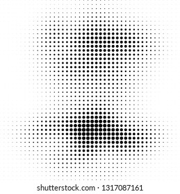 Abstract halftone texture. Monochrome black and white background for business cards, labels, icons, icons. Futuristic wave pattern vector pop art poster