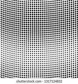 Abstract halftone texture. Monochrome black and white background for business cards, labels, icons, icons. Futuristic wave pattern vector pop art poster