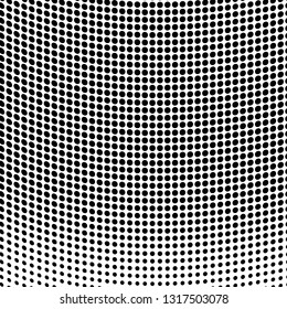 Abstract halftone texture. Monochrome black and white background for business cards, labels, icons, icons. Futuristic wave pattern vector pop art poster