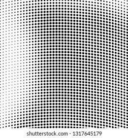 Abstract halftone texture. Monochrome black and white background for business cards, labels, icons, icons. Futuristic wave pattern vector pop art poster