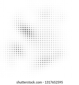 Abstract halftone texture. Monochrome black and white background for business cards, labels, icons, icons. Futuristic wave pattern vector pop art poster
