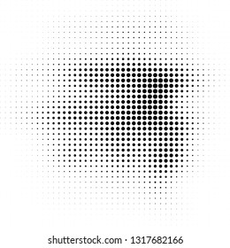 Abstract halftone texture. Monochrome black and white background for business cards, labels, icons, icons. Futuristic wave pattern vector pop art poster