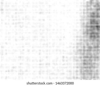 Abstract halftone texture. Monochrome black and white background for business cards, labels, icons. Grunge pattern, dot, circles. 