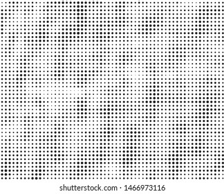 Abstract halftone texture. Monochrome black and white background for business cards, labels, icons. Grunge pattern, dot, circles.