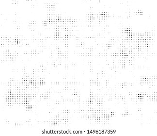 Abstract halftone texture. Monochrome black and white background for business cards, labels, icons. Grunge pattern, dot, circles.