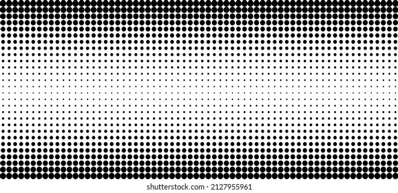 Abstract Halftone Texture Monochrome Dots Background. Vector black and white illustration.