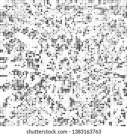 Abstract halftone texture monochrome vector
