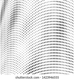 Abstract halftone texture is monochrome. Vector background of black squares on white background