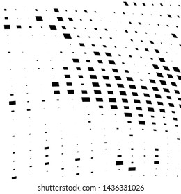 Abstract halftone texture is monochrome. Vector background of black squares on white background