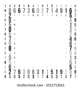 Abstract halftone texture with numbers. Vector. Modern background for posters, websites, web pages, business cards, postcards, interior design. Punk, pop, grunge in vintage style. Minimalism.