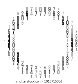 Abstract halftone texture with numbers. Vector. Modern background for posters, websites, web pages, business cards, postcards, interior design. Punk, pop, grunge in vintage style. Minimalism.