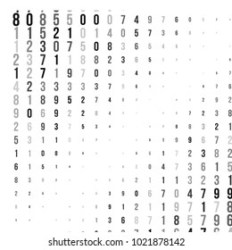 Abstract halftone texture with numbers. Vector. Modern background for posters, websites, web pages, business cards, postcards, interior design. Punk, pop, grunge in vintage style. Minimalism.