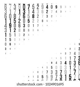 Abstract halftone texture with numbers. Vector. Modern background for posters, websites, web pages, business cards, postcards, interior design. Punk, pop, grunge in vintage style. Minimalism.