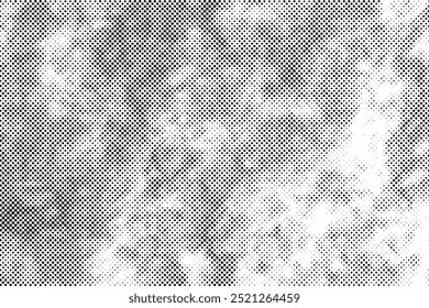 Abstract halftone texture on white background.