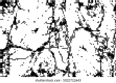 An abstract halftone texture. A pattern of black dots on a white background